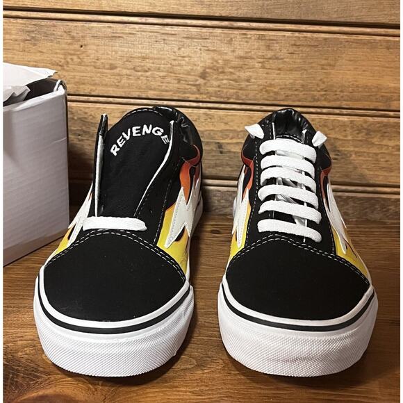 Revenge X Storm II Vol. 1 Black Flame Men’s Sneakers NIB Size 5 Authentic - Picture 4 of 15